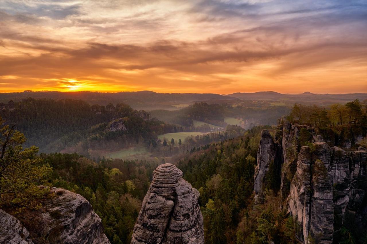 4-Bettzimmer Saechsische Schweiz Mittelndorf Dış mekan fotoğraf